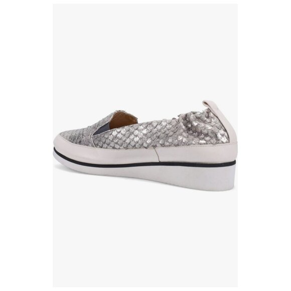 Ron White Nell Slip-On Sneaker in Pewter Leather - Picture 4 of 15